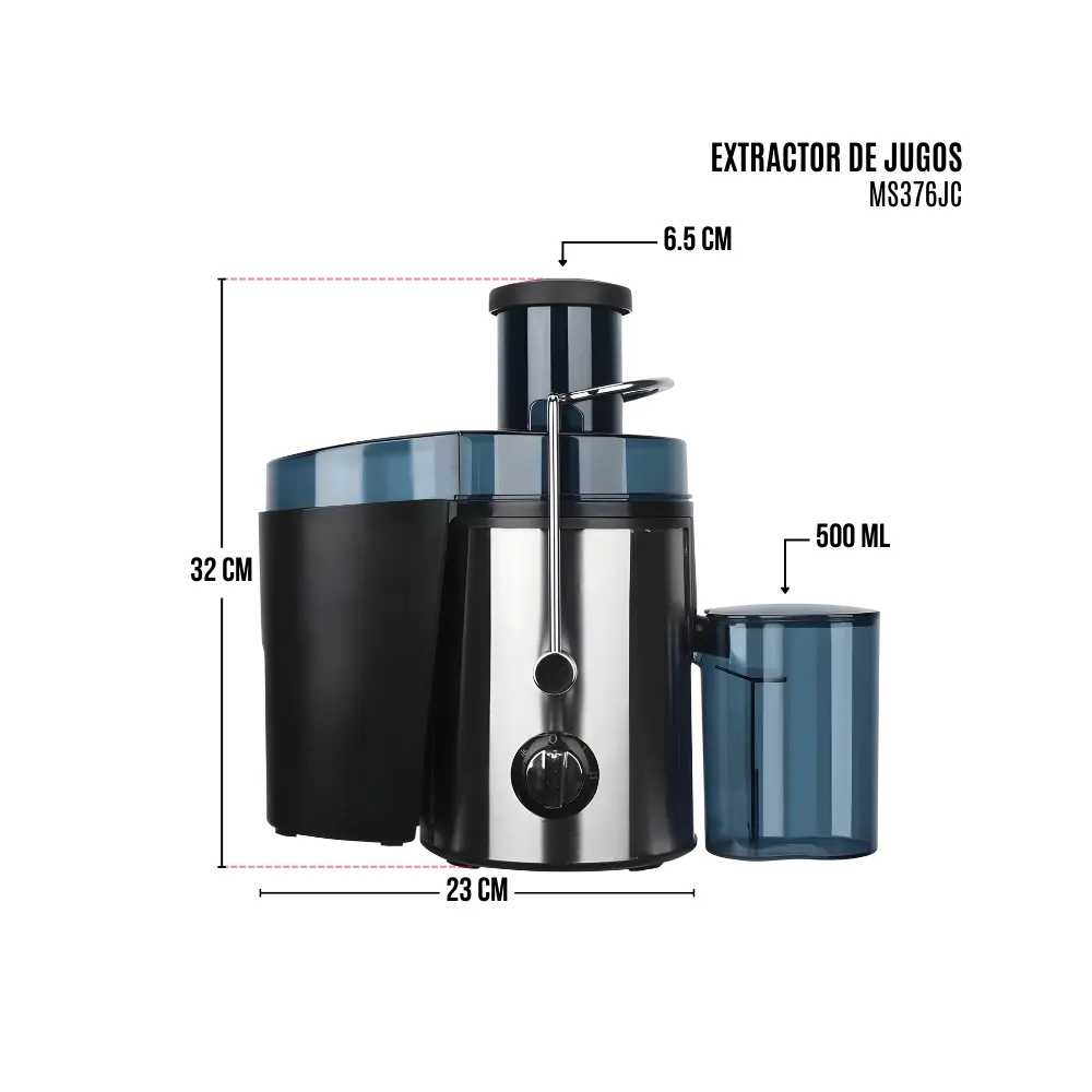 EXTRACTOR DE JUGOS DE FRUTAS MASTERSONIC