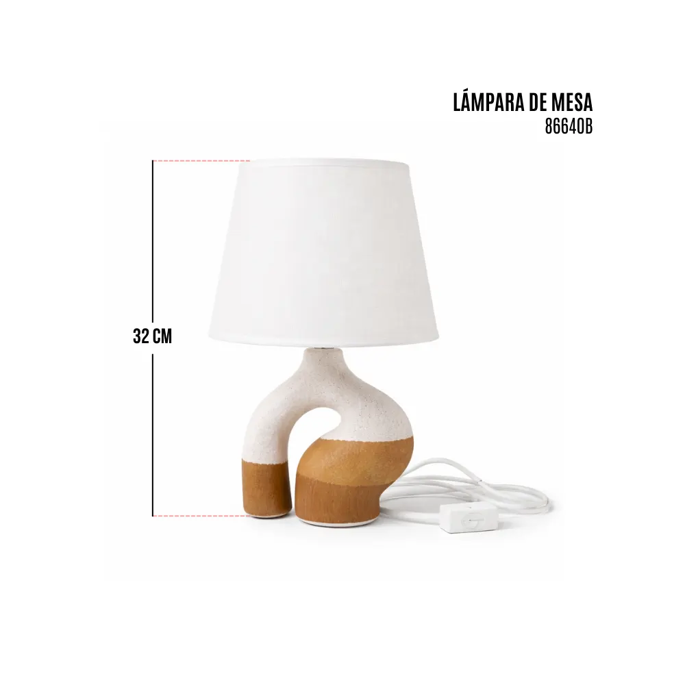 LAMPARA LED DE MESA BLANCA