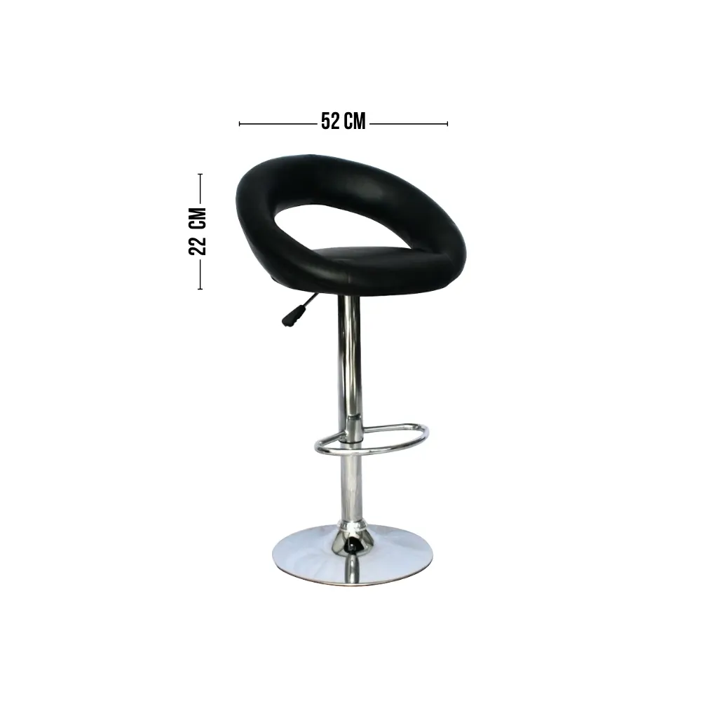 SILLA BAR/DESAYUNADOR NEGRA